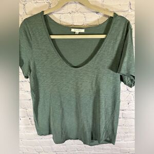 Z Supply On Repeat Calypso Green Casual Relaxed Fit Slub Cotton Comfy T-shirt S